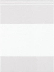 Value Collection - 8 x 8", 2 mil White Block Reclosable Polybags - Clear - All Tool & Supply