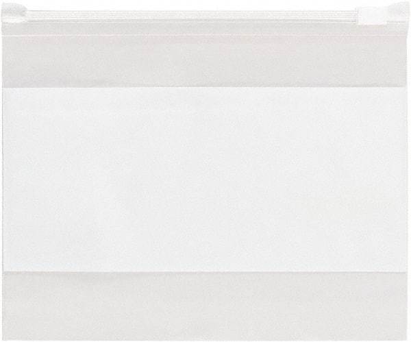 Value Collection - 6 x 9", 3 mil Slide-Seal Reclosable White Block Polybags - Clear - All Tool & Supply