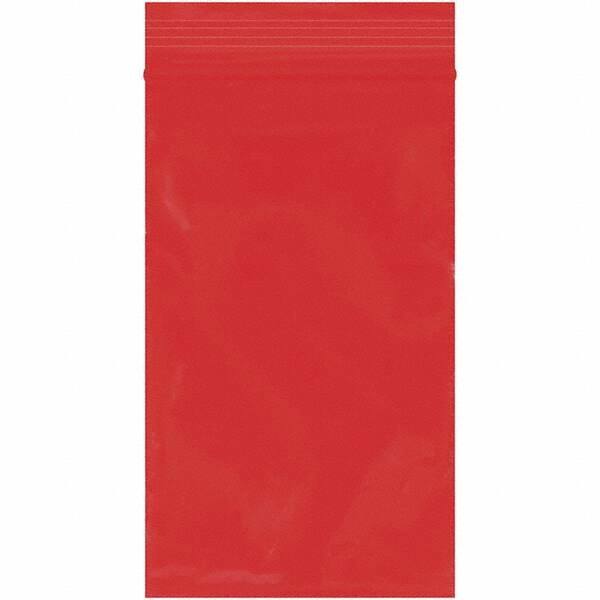 Value Collection - 3 x 5", 2 mil Reclosable Polybags - Red - All Tool & Supply