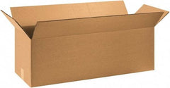 Made in USA - 12" Wide x 36" Long x 12" High Rectangle Heavy Duty Corrugated Box - 2 Walls, Kraft (Color), 100 Lb Capacity - All Tool & Supply