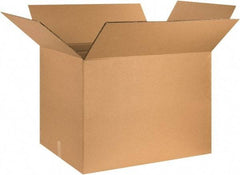 Made in USA - 24" Wide x 32" Long x 24" High Rectangle Heavy Duty Corrugated Box - 2 Walls, Kraft (Color), 100 Lb Capacity - All Tool & Supply