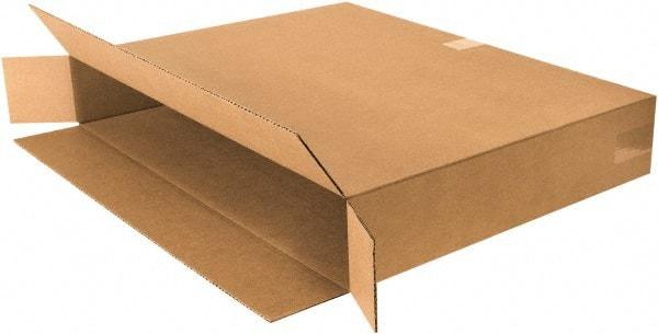 Made in USA - 5" Wide x 30" Long x 24" High Rectangle Corrugated Shipping Box - 1 Wall, Kraft (Color), 65 Lb Capacity - All Tool & Supply