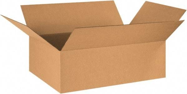 Made in USA - 17" Wide x 29" Long x 9" High Rectangle Corrugated Shipping Box - 1 Wall, Kraft (Color), 65 Lb Capacity - All Tool & Supply