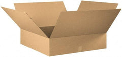 Made in USA - 30" Wide x 30" Long x 8" High Rectangle Corrugated Shipping Box - 1 Wall, Kraft (Color), 65 Lb Capacity - All Tool & Supply