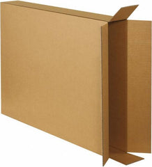 Made in USA - 5" Wide x 28" Long x 38" High Rectangle Corrugated Shipping Box - 1 Wall, Kraft (Color), 65 Lb Capacity - All Tool & Supply