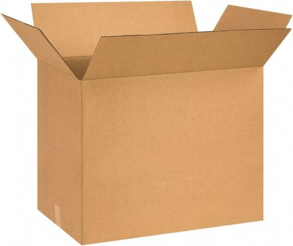 Made in USA - 17" Wide x 29" Long x 20" High Rectangle Corrugated Shipping Box - 1 Wall, Kraft (Color), 65 Lb Capacity - All Tool & Supply