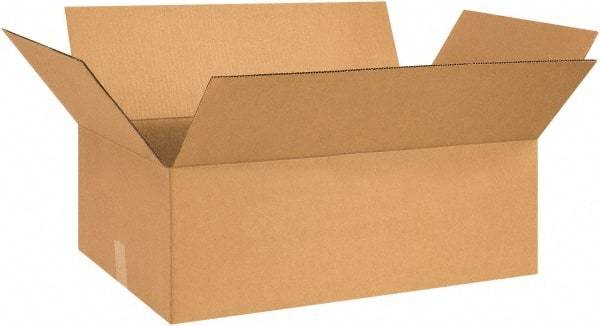 Made in USA - 15" Wide x 26" Long x 7" High Rectangle Corrugated Shipping Box - 1 Wall, Kraft (Color), 65 Lb Capacity - All Tool & Supply