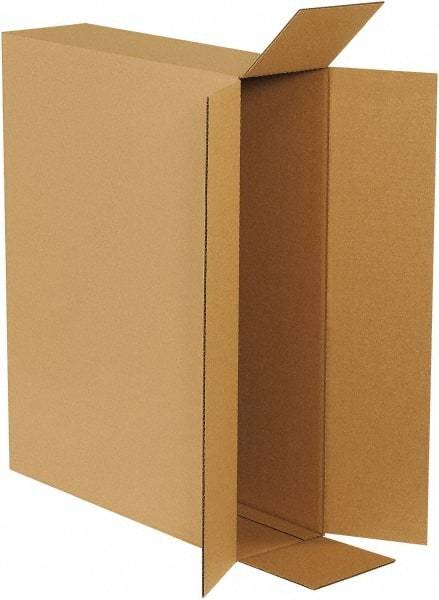 Made in USA - 6" Wide x 26" Long x 20" High Rectangle Corrugated Shipping Box - 1 Wall, Kraft (Color), 65 Lb Capacity - All Tool & Supply