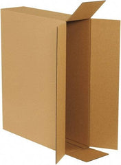 Made in USA - 6" Wide x 26" Long x 20" High Rectangle Corrugated Shipping Box - 1 Wall, Kraft (Color), 65 Lb Capacity - All Tool & Supply