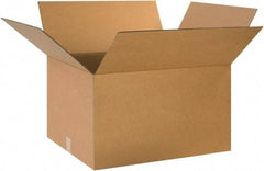 Made in USA - 20" Wide x 24" Long x 14" High Rectangle Corrugated Shipping Box - 1 Wall, Kraft (Color), 65 Lb Capacity - All Tool & Supply