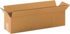 Made in USA - 5" Wide x 20" Long x 5" High Rectangle Corrugated Shipping Box - 1 Wall, Kraft (Color), 65 Lb Capacity - All Tool & Supply