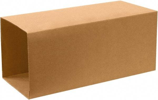 Made in USA - 20" Wide x 20" Long x 40" High Rectangle Telescoping Box - 1 Wall, Kraft (Color), 65 Lb Capacity - All Tool & Supply