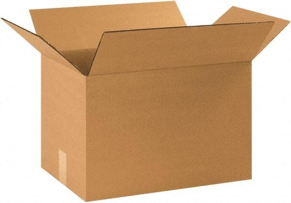 Made in USA - 11-1/4" Wide x 17-1/4" Long x 11-1/2" High Rectangle Corrugated Shipping Box - 1 Wall, Kraft (Color), 65 Lb Capacity - All Tool & Supply