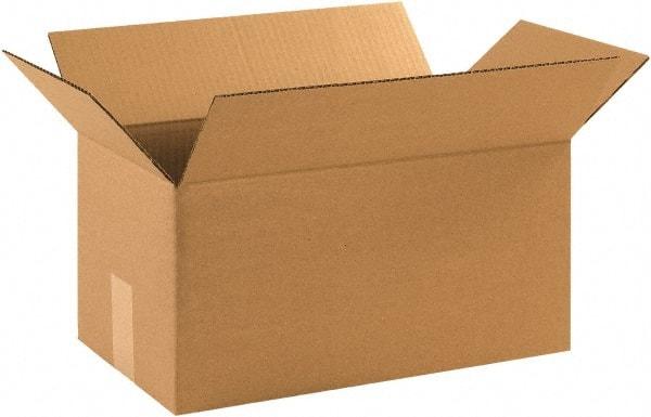 Made in USA - 6" Wide x 17" Long x 6" High Rectangle Corrugated Shipping Box - 1 Wall, Kraft (Color), 65 Lb Capacity - All Tool & Supply