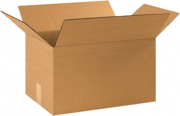 Made in USA - 11" Wide x 16" Long x 10" High Rectangle Corrugated Shipping Box - 1 Wall, Kraft (Color), 65 Lb Capacity - All Tool & Supply