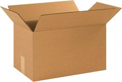 Made in USA - 10" Wide x 17" Long x 10" High Rectangle Corrugated Shipping Box - 1 Wall, Kraft (Color), 65 Lb Capacity - All Tool & Supply