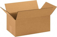 Made in USA - 8-3/4" Wide x 14-1/2" Long x 6" High Rectangle Corrugated Shipping Box - 1 Wall, Kraft (Color), 65 Lb Capacity - All Tool & Supply