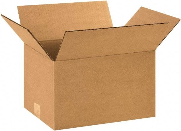 Made in USA - 9" Wide x 12" Long x 7" High Rectangle Corrugated Shipping Box - 1 Wall, Kraft (Color), 65 Lb Capacity - All Tool & Supply