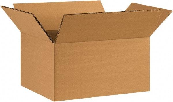 Made in USA - 8" Wide x 12" Long x 6" High Rectangle Heavy Duty Corrugated Box - 2 Walls, Kraft (Color), 100 Lb Capacity - All Tool & Supply