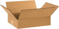 Made in USA - 9" Wide x 12" Long x 3" High Rectangle Corrugated Shipping Box - 1 Wall, Kraft (Color), 65 Lb Capacity - All Tool & Supply