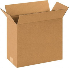 Made in USA - 6" Wide x 12" Long x 8" High Rectangle Corrugated Shipping Box - 1 Wall, Kraft (Color), 65 Lb Capacity - All Tool & Supply