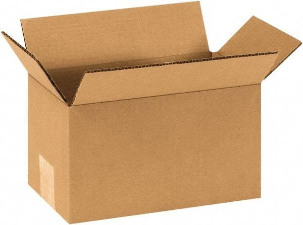 Made in USA - 5" Wide x 9" Long x 5" High Rectangle Corrugated Shipping Box - 1 Wall, Kraft (Color), 65 Lb Capacity - All Tool & Supply