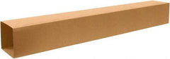 Made in USA - 8-1/2" Wide x 8-1/2" Long x 72" High Rectangle Telescoping Box - 1 Wall, Kraft (Color), 65 Lb Capacity - All Tool & Supply