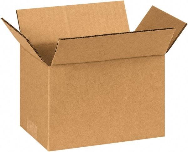 Made in USA - 5" Wide x 8" Long x 5" High Rectangle Corrugated Shipping Box - 1 Wall, Kraft (Color), 65 Lb Capacity - All Tool & Supply