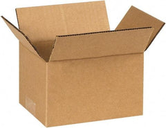 Made in USA - 5" Wide x 7" Long x 4" High Rectangle Corrugated Shipping Box - 1 Wall, Kraft (Color), 65 Lb Capacity - All Tool & Supply