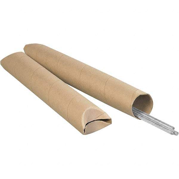 Made in USA - 3" Diam x 42" Long Round Crimped End Mailing Tubes - 1 Wall, Kraft (Color) - All Tool & Supply