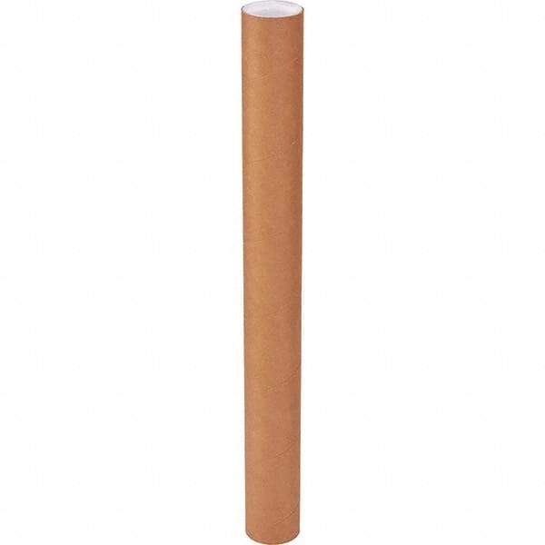 Made in USA - 3" Diam x 30" Long Round Heavy Duty Mailing Tubes - 1 Wall, Kraft (Color) - All Tool & Supply