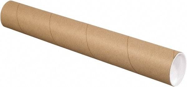 Made in USA - 3" Diam x 48" Long Round Kraft Mailing Tubes - 1 Wall, Kraft (Color) - All Tool & Supply