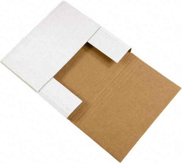 Made in USA - 14" Wide x 14" Long x 4" High Rectangle Crush Proof Mailers - 1 Wall, White - All Tool & Supply