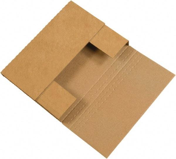 Made in USA - 11-1/4" Wide x 14-1/4" Long x 2" High Rectangle Crush Proof Mailers - 1 Wall, Kraft (Color) - All Tool & Supply