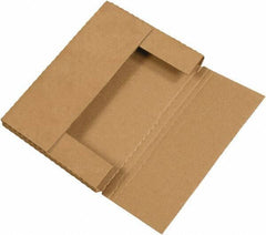 Made in USA - 6-5/8" Wide x 9-5/8" Long x 1-1/4" High Rectangle Crush Proof Mailers - 1 Wall, Kraft (Color) - All Tool & Supply