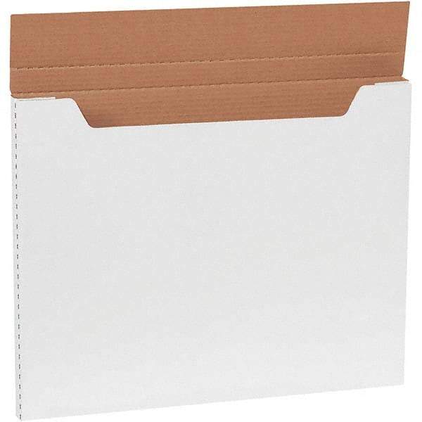 Made in USA - 16" Wide x 20" Long x 1" High Rectangle Crush Proof Mailers - 1 Wall, White - All Tool & Supply