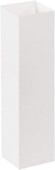 Made in USA - 4" Wide x 4" Long x 15" High Rectangle Chipboard Box - 1 Wall, White - All Tool & Supply