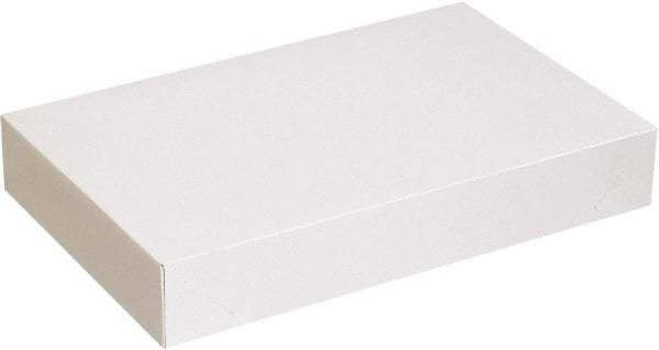 Made in USA - 12" Wide x 19" Long x 3" High Rectangle Chipboard Box - 1 Wall, White - All Tool & Supply