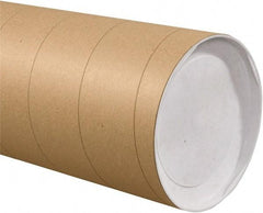 Made in USA - 8" Diam x 60" Long Round Jumbo Mailing Tubes - 1 Wall, Kraft (Color) - All Tool & Supply