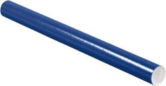 Made in USA - 2" Diam x 24" Long Round Colored Mailing Tubes - 1 Wall, Blue - All Tool & Supply