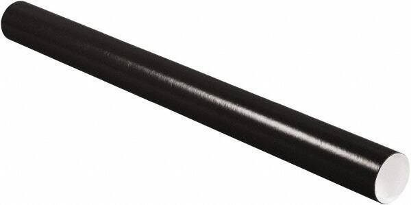 Made in USA - 3" Diam x 36" Long Round Colored Mailing Tubes - 1 Wall, Black - All Tool & Supply