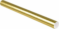 Made in USA - 3" Diam x 36" Long Round Colored Mailing Tubes - 1 Wall, Gold - All Tool & Supply