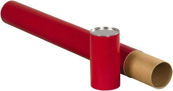 Made in USA - 3" Diam x 24" Long Round Telescoping Mailing Tubes - 2 Walls, Red - All Tool & Supply