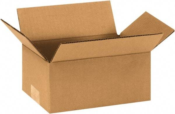 Made in USA - 5" Wide x 8" Long x 3" High Rectangle Corrugated Shipping Box - 1 Wall, Kraft (Color), 65 Lb Capacity - All Tool & Supply