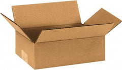 Made in USA - 6" Wide x 9" Long x 3" High Rectangle Corrugated Shipping Box - 1 Wall, Kraft (Color), 65 Lb Capacity - All Tool & Supply