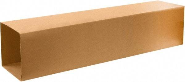 Made in USA - 6" Wide x 10" Long x 57" High Rectangle Telescoping Box - 1 Wall, Kraft (Color), 65 Lb Capacity - All Tool & Supply