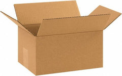 Made in USA - 7" Wide x 10" Long x 5" High Rectangle Corrugated Shipping Box - 1 Wall, Kraft (Color), 65 Lb Capacity - All Tool & Supply