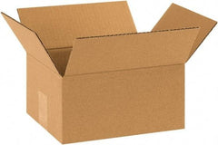 Made in USA - 8" Wide x 10" Long x 5" High Rectangle Corrugated Shipping Box - 1 Wall, Kraft (Color), 65 Lb Capacity - All Tool & Supply