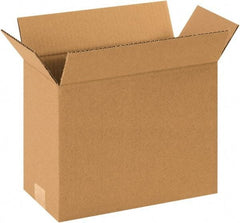 Made in USA - 6" Wide x 12" Long x 12" High Rectangle Corrugated Shipping Box - 1 Wall, Kraft (Color), 65 Lb Capacity - All Tool & Supply