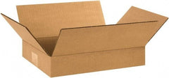 Made in USA - 9" Wide x 12" Long x 2" High Rectangle Corrugated Shipping Box - 1 Wall, Kraft (Color), 65 Lb Capacity - All Tool & Supply